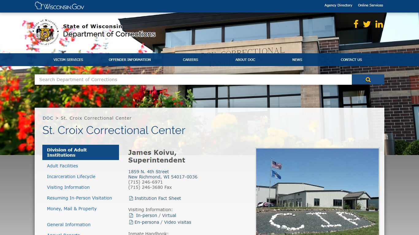 DOC St. Croix Correctional Center